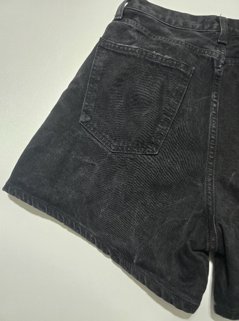 AGOLDE Rhoda Denim Shorts Front Button Fly Closure Size 26 - Picture 8 of 14